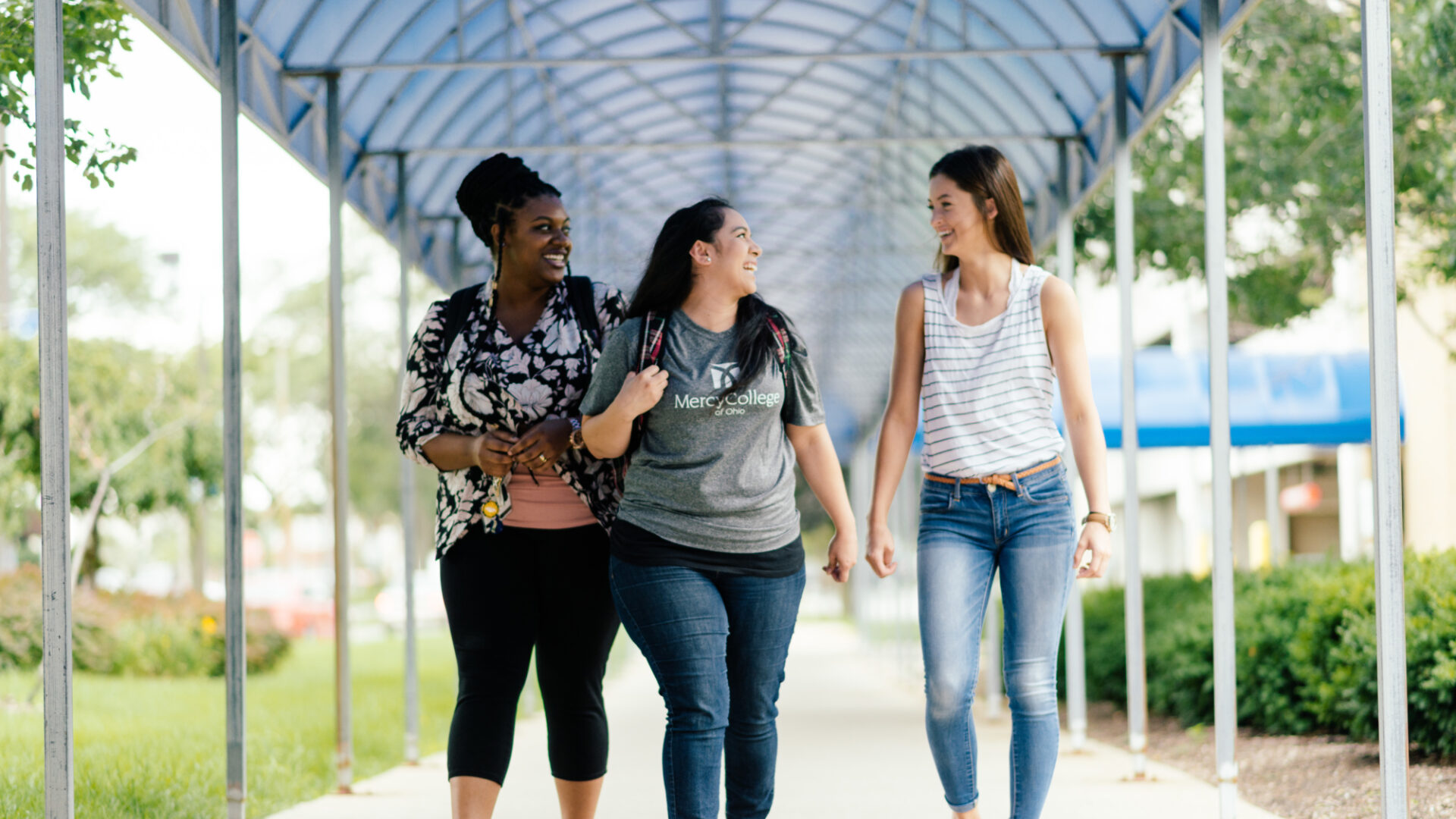 Students Walking Campus