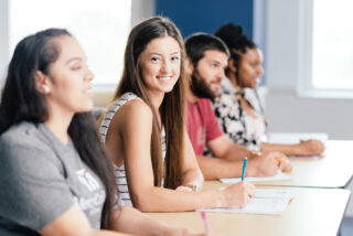 students in a classroom